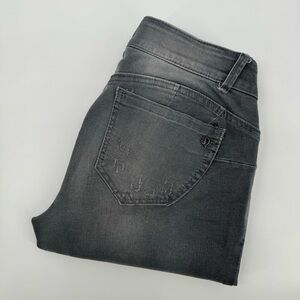Democracy Women’s 8 Ab Solution Gray Cotton Blend Denim Skinny‎ Jeans